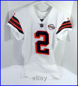 2021 Cleveland Browns Dustin Colquitt #2 Game Issued White Jersey 1946 75 A S 9