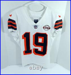 2021 Cleveland Browns JoJo Natson #19 Game Issued White Jersey 1946 P 75 Anv S 8
