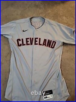 2021 Cleveland Indians Game Used Issued Erine Clement Jersey 44 Rookie Season