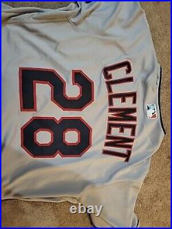 2021 Cleveland Indians Game Used Issued Erine Clement Jersey 44 Rookie Season