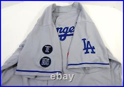 2021 Los Angeles Dodgers Nate Jones #41 Game Issued Ps Used Grey Jersey 2 20 P 2