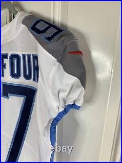 2021 Nike Tennessee Titans Team White Game Issued Jersey Dwumfour #97 Size 46