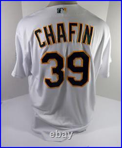 2021 Oakland A's Athletics Andrew Chafin #39 Game Issued P Used White Jersey 6