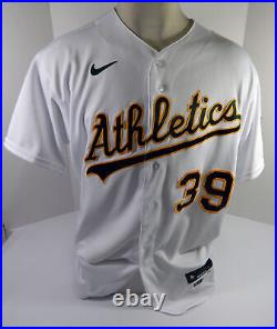 2021 Oakland A's Athletics Andrew Chafin #39 Game Issued P Used White Jersey 6