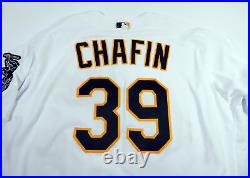 2021 Oakland A's Athletics Andrew Chafin #39 Game Issued P Used White Jersey 6