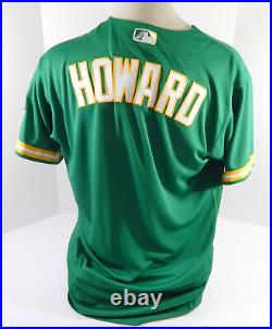 2021 Oakland A's Athletics Brian Howard Game Issued Kelly Green Jersey 48 4