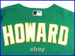 2021 Oakland A's Athletics Brian Howard Game Issued Kelly Green Jersey 48 4