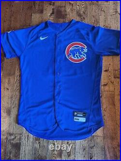 2022 Chicago Cubs Blue Alt Game issued / worn P. J Higgins jersey