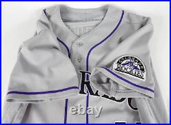 2022 Colorado Rockies Chad Kuhl #41 Game Issued Grey Jersey 44 DP65611