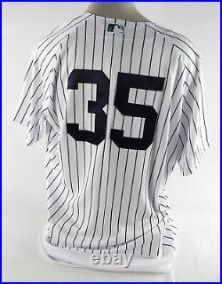 2022 New York Yankees Clay Holmes #35 Game Issued White Jersey 50 DP70934