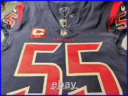 2022 Nike NFL Team Issued/Game Color Rush Jersey Houston Texans Jerry Hughes