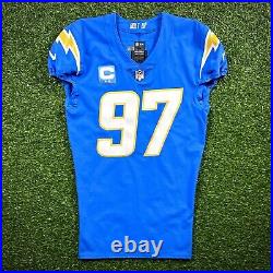 2022 Nike NFL Team Issued Game Jersey Los Angeles Chargers Joey Bosa Bolts COA