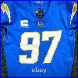 2022 Nike NFL Team Issued Game Jersey Los Angeles Chargers Joey Bosa Bolts COA