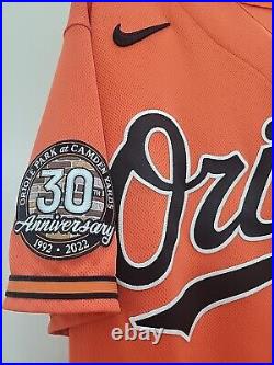 2022 Orioles Trey Mancini 30th Anniv. Camden Yards Team Issued Game Jersey 46