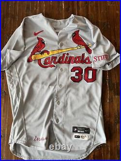 2022 St. Louis Cardinals Game Worn Team Issued Jersey Chris Stratton #30 Size 46