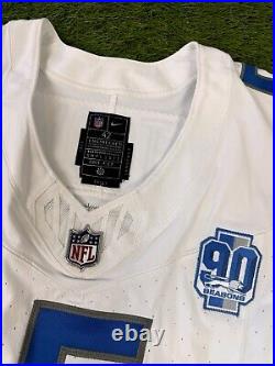 2023 David Montgomery Detroit Lions Team Game Issued Nike FUSE Football Jersey