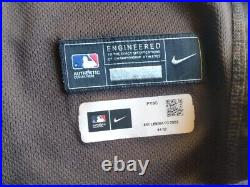 2023 MLB Game Issued Nike San Diego Padres Luis Liberato Brown Jersey Size 44