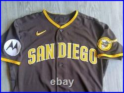 2023 MLB Game Issued Nike San Diego Padres Luis Liberato Brown Jersey Size 44