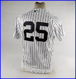 2023 New York Yankees Gleyber Torres #25 Game Issued White Jersey 44 DP73656