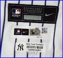 2023 New York Yankees Gleyber Torres #25 Game Issued White Jersey 44 DP73656