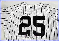 2023 New York Yankees Gleyber Torres #25 Game Issued White Jersey 44 DP73656