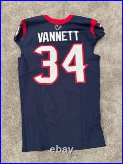 2023 Nick Vannett Houston Texans Game Issued Nike NFL Football Jersey Ohio State