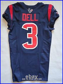 2023 Nike NFL Game Issued Rookie Team Jersey Houston Texans Tank Dell White COA