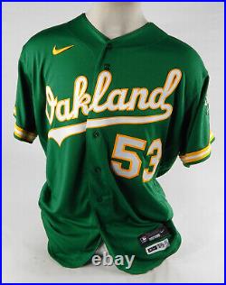 2023 Oakland Athletics Kyle McCann #53 Game Issued Kelly Green Jersey 46 124