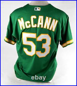 2023 Oakland Athletics Kyle McCann #53 Game Issued Kelly Green Jersey 46 124