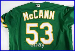 2023 Oakland Athletics Kyle McCann #53 Game Issued Kelly Green Jersey 46 124