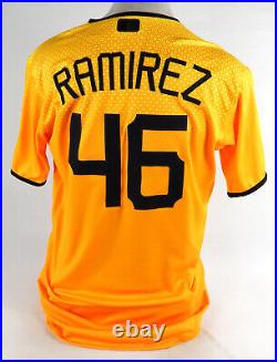 2023 Pittsburgh Pirates Yohan Ramirez #46 Game Issued Yellow Jersey City Connect