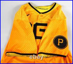 2023 Pittsburgh Pirates Yohan Ramirez #46 Game Issued Yellow Jersey City Connect