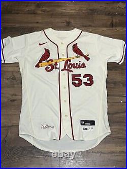 2023 St. Louis Cardinals Game Worn Team Issued Jersey Andre Pallante #53 Size 46