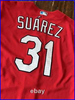 2023 St. Louis Cardinals Game Worn Team Issued Jersey Andrew Suárez #31 Size 46