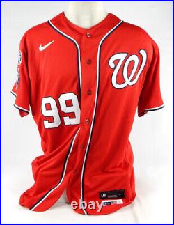 2023 Washington Nationals Franmil Reyes #99 Game Issued Red Jersey 50 449