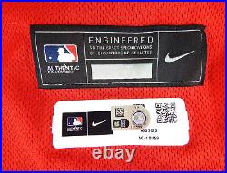 2023 Washington Nationals Franmil Reyes #99 Game Issued Red Jersey 50 449