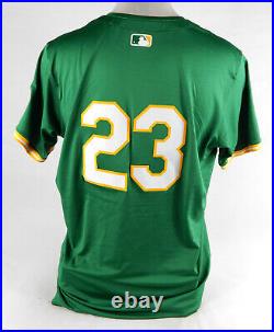 2024 Oakland Athletics Shea Langeliers #23 Game Issued Kelly Green Jersey 48 1