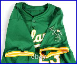 2024 Oakland Athletics Shea Langeliers #23 Game Issued Kelly Green Jersey 48 1