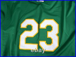 2024 Oakland Athletics Shea Langeliers #23 Game Issued Kelly Green Jersey 48 1