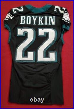 #22 Brandon Boykin of Philadelphia Eagles NFL Game Issued Alternate Jersey