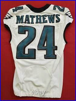 #24 Ryan Mathews of Philadelphia Eagles NFL Game Issued Jersey