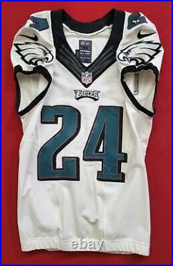 #24 Ryan Mathews of Philadelphia Eagles NFL Game Issued Player Worn Home Jersey