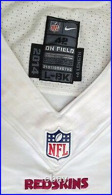 #24 of Washington Redskins NFL Locker Room Game Issued Worn No Nameplate Jersey