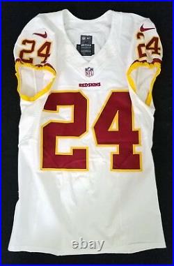 #24 of Washington Redskins NFL Locker Room Game Issued Worn No Nameplate Jersey