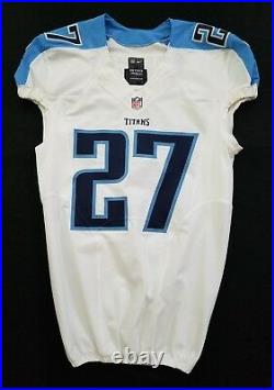 #27 Johnson of Tennessee Titans NFL Locker Room Game Issued Jersey