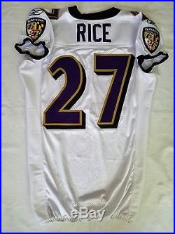 #27 Ray Rice Authentic Game Issued Ravens Jersey