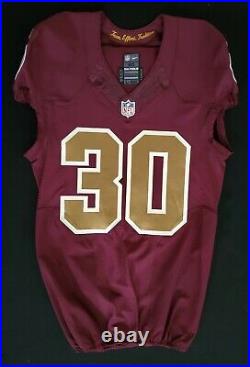 #30 Kyshoen Jarrett of Washington Redskins NFL Alternate Game Issued Jersey