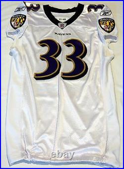#33 Jalen Parmele of Baltimore Ravens NFL Game Issued Jersey BR1694