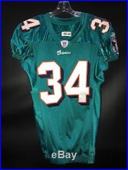 #34 Ricky Williams Miami Dolphins Signed Game Used/issued Reebok Jersey Jsa Coa