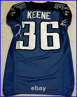 #36 Keene of Tennessee Titans NFL Game Issued Jersey